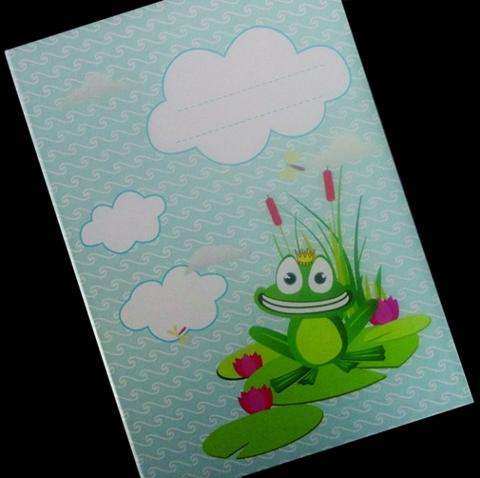 Προσκλητήρια Βάπτισης Δίπτυχα Βιβλία -βατραχάκι - <p>Εντυπωσιακό δίπτυχο προσκλητήριο βιβλιαράκι με θέμα το βατραχάκι.</p>...