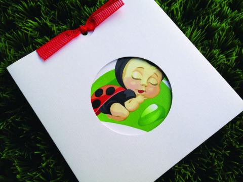 Προσκλητήριο Βάπτισης Πασχαλίτσα -Β1554 - <p>Συρταρωτό προσκλητήριο βάπτισης με θέμα τη πασχαλίτσα!</p>...