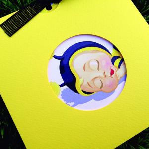 Προσκλητήριο Βάπτισης -Β1426 - <p>Ιδιαιτερο συρταρωτο γκοφρε προσκλητηριο με θεμα το μελισσακι!</p>...